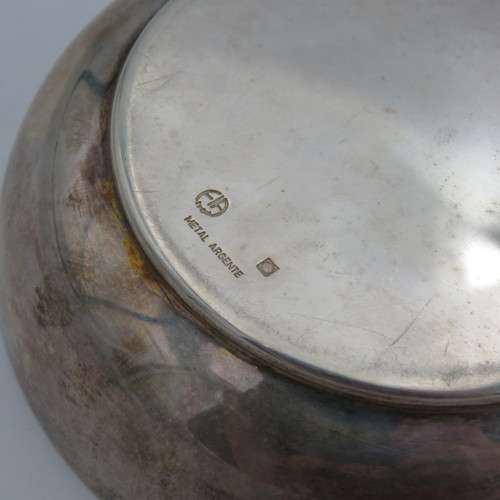 France Special Operations Command FIA silverplated commemorative bowl