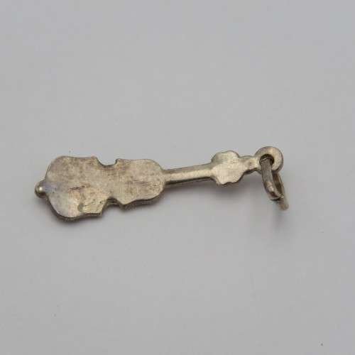 Vintage sterling silver Cello pendant charm - Weighs 1,1 grams