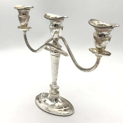 Vintage Silver Plated Candelabra in original box