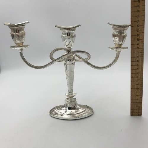 Vintage Silver Plated Candelabra in original box