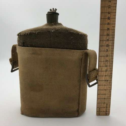 WW2 Union Defence Force water bottle in pouch