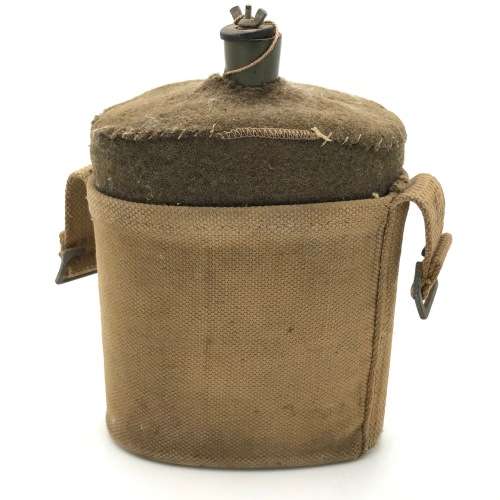 WW2 Union Defence Force water bottle in pouch