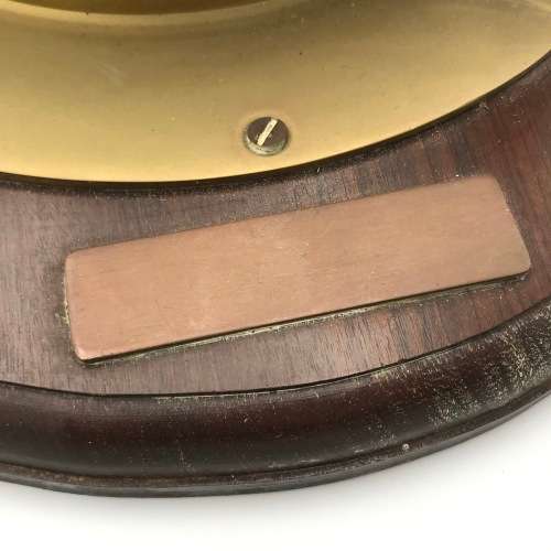 Vintage Brass Ships porthole style barometer - no glass - not working