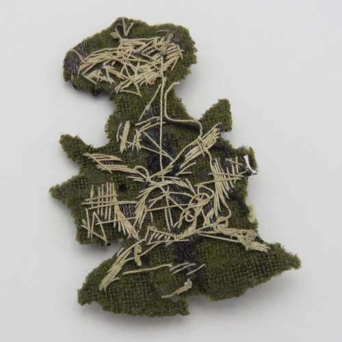 WW2 Italian black shirts bullion wire badge