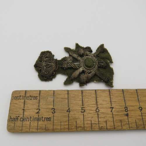 WW2 Italian black shirts bullion wire badge