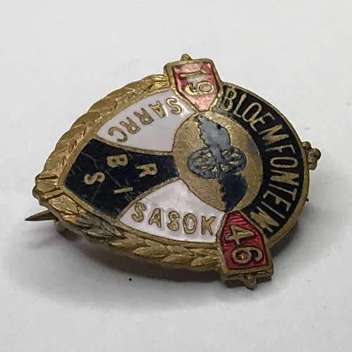 1946 Bloemfontein SARRC-SASOK pin badge