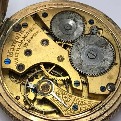 Antique Northern Goldsmiths Co. Newcastle full hunter pocket watch for spares - well used