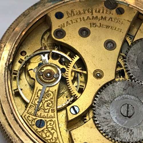 Antique Northern Goldsmiths Co. Newcastle full hunter pocket watch for spares - well used