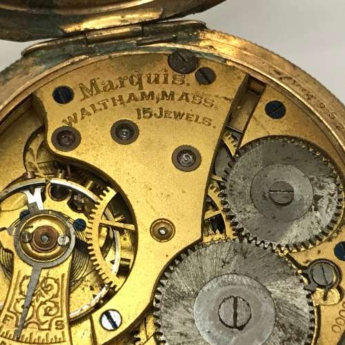 Antique Northern Goldsmiths Co. Newcastle full hunter pocket watch for spares - well used