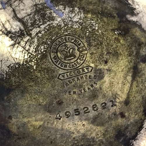 Antique Northern Goldsmiths Co. Newcastle full hunter pocket watch for spares - well used