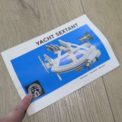 Vintage Freiberger Prazisionsmechanik Yacht Sextant in wooden case