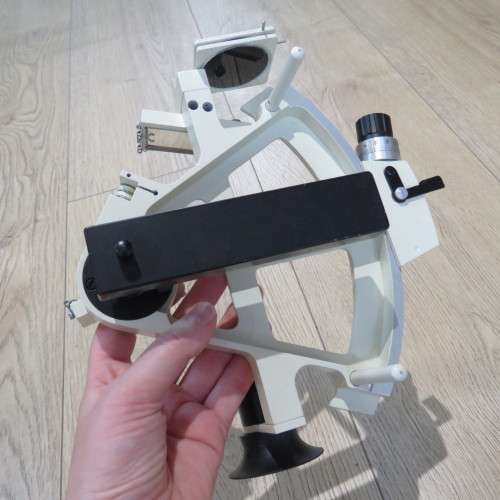 Vintage Freiberger Prazisionsmechanik Yacht Sextant in wooden case