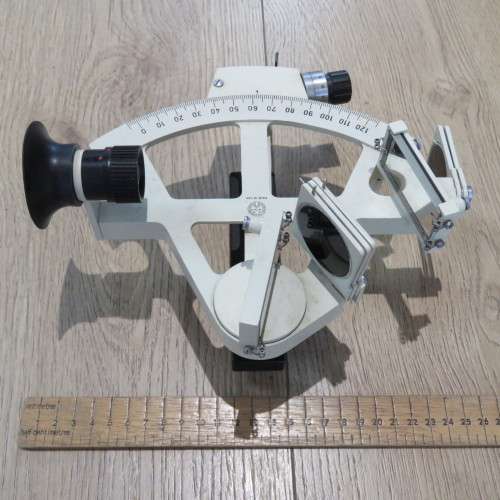 Vintage Freiberger Prazisionsmechanik Yacht Sextant in wooden case