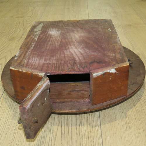 Antique Enfield Station clock - Not working - Needs pendulum - Face 31 x 31 cm