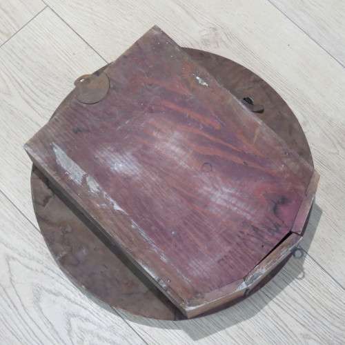 Antique Enfield Station clock - Not working - Needs pendulum - Face 31 x 31 cm