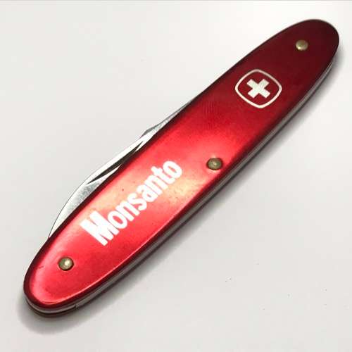 Vintage Wenger Delemont Monsanto advertising pocket knife