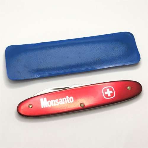 Vintage Wenger Delemont Monsanto advertising pocket knife