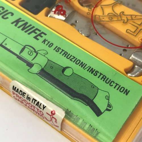 Vintage Magic Knife kit with instructions