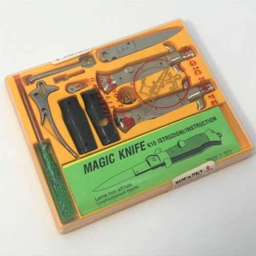 Vintage Magic Knife kit with instructions
