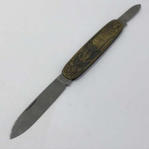 1652-1952 Jan van Riebeeck South Africa Inox pocket knife with brass sides