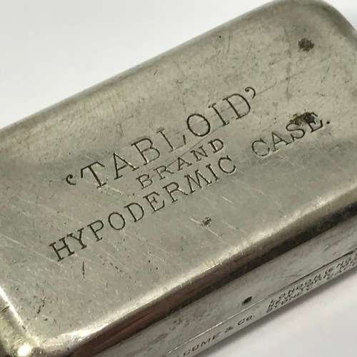 Vintage Medical Tabloid brand Hypodermic case
