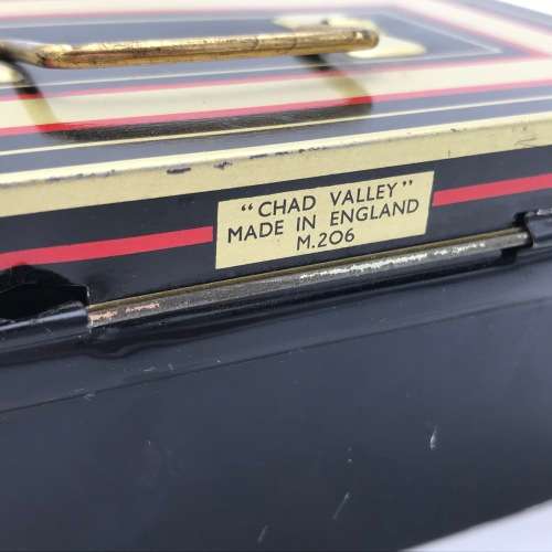 Vintage savings money box with key