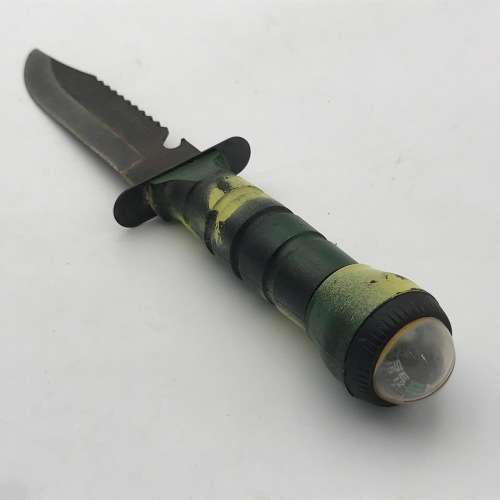 Vintage Rambo style survival compass knife