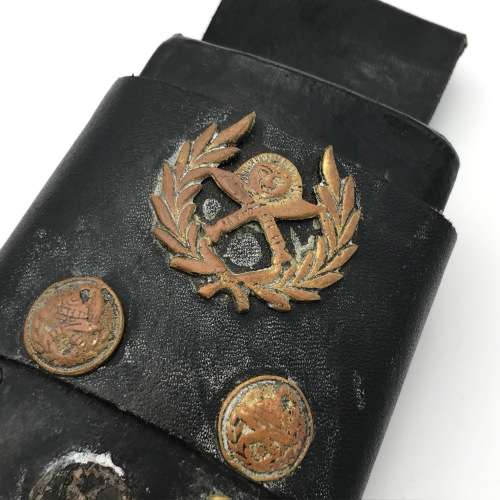 Traditional Nepalese Kukri dagger with 2 smaller knives and sheath decorated