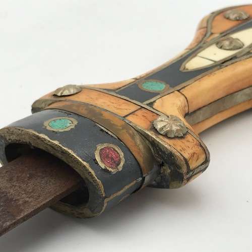 North African Bone and Brass dagger beautiful piece