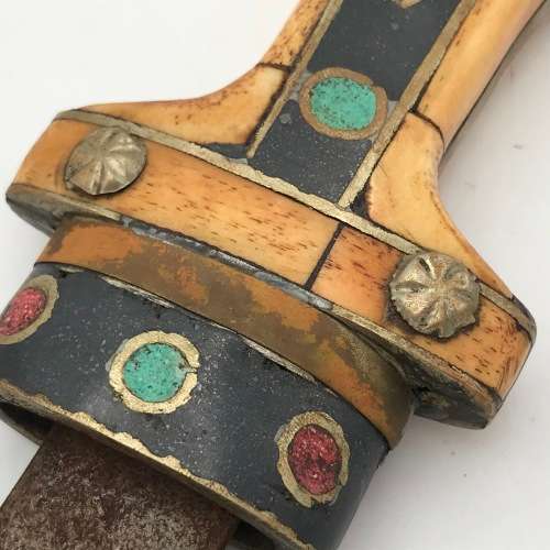 North African Bone and Brass dagger beautiful piece