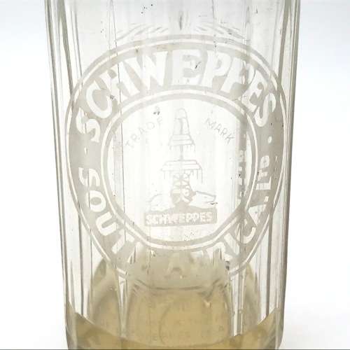 Vintage Schweppes Soda water glass bottle dispenser