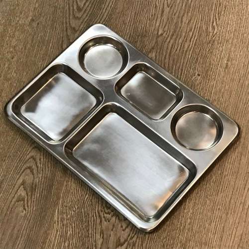 Vintage SADF stainless steel varkpan - 41,5 x 31cm