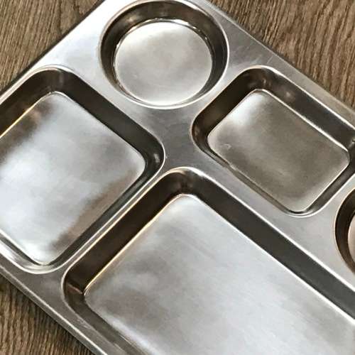 Vintage SADF stainless steel varkpan - 41,5 x 31cm