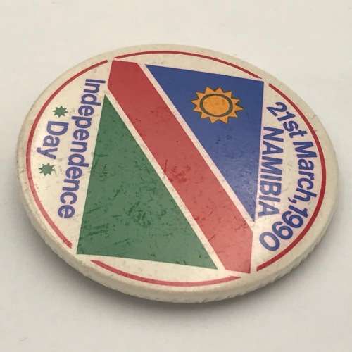 Namibia Independence day 21st March 1990 tinnie lapel pin badge