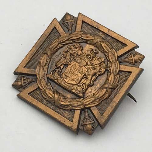 WW2 South Africa memorial death pin badge #5001