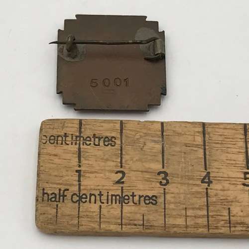WW2 South Africa memorial death pin badge #5001