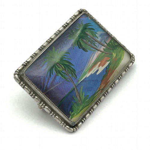 TKM Sterling Silver butterfly wing brooch