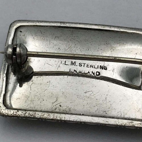 TKM Sterling Silver butterfly wing brooch