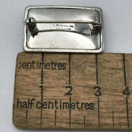 TKM Sterling Silver butterfly wing brooch