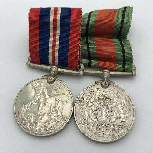 Set of 6 WW2 medals issued to 192571 E. Hunter
