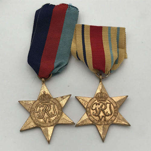 Set of 6 WW2 medals issued to 192571 E. Hunter