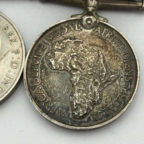 Set of 6 WW2 medals issued to 192571 E. Hunter