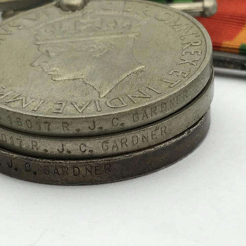 Set of 6 WW2 medals issued to 316017 R.J.C. Gardner