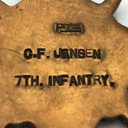 WW1 Trio medal group issued tp Private C.F. Jensen, SA Medical corps, 7th infantry
