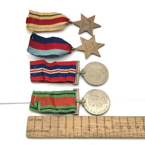 Set of 4 WW2 medals issued to C. 319477 H. van Wyk