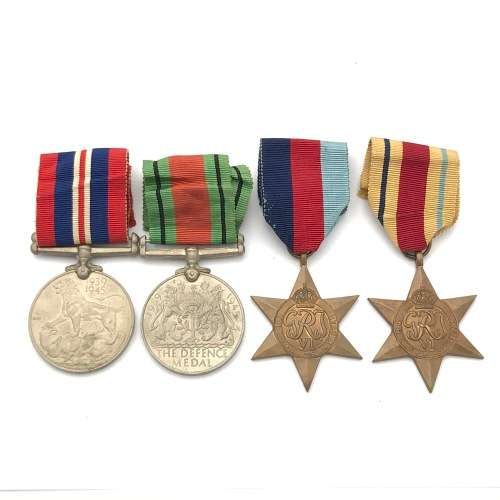 Set of 4 WW2 medals issued to C. 319477 H. van Wyk