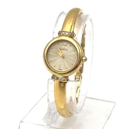 Michel Herbelin gold colour quartz ladies watch - working