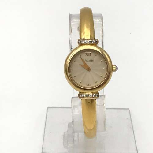 Michel Herbelin gold colour quartz ladies watch - working