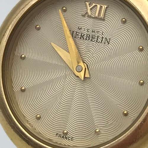 Michel Herbelin gold colour quartz ladies watch - working