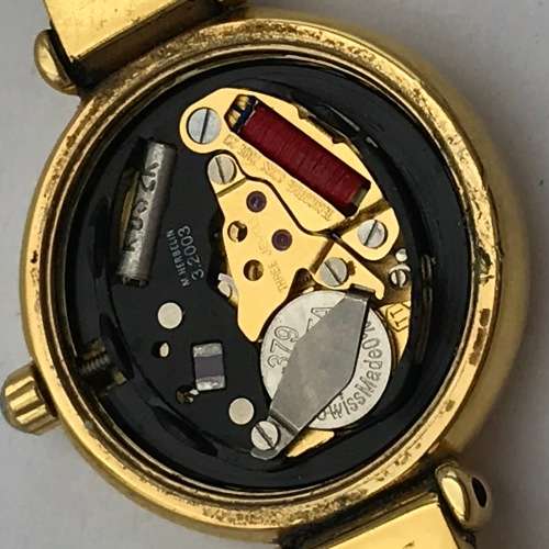 Michel Herbelin gold colour quartz ladies watch - working